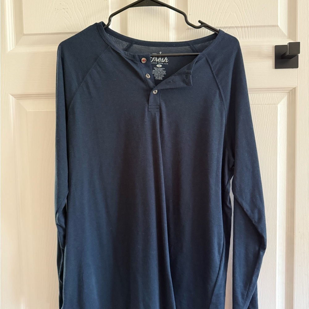 Fresh Navy Blue Graphic Tee